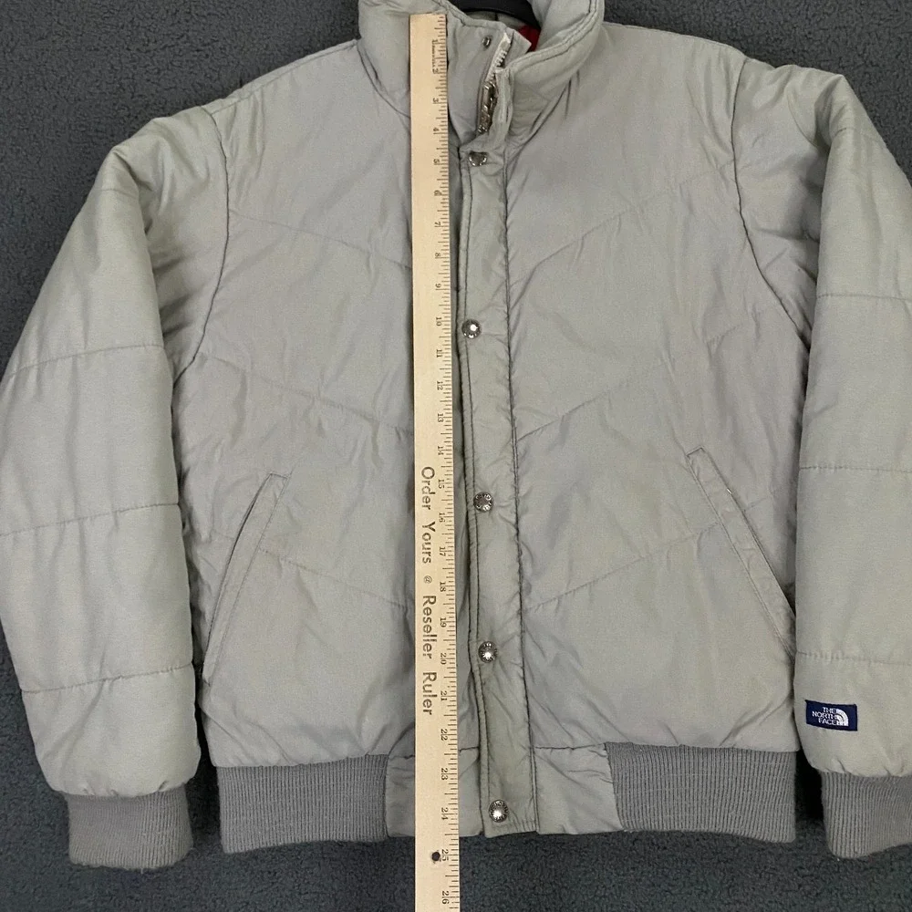 Vintage 80s North Face Jacket Mens Medium Puffer Quilted Bomber Made in USA